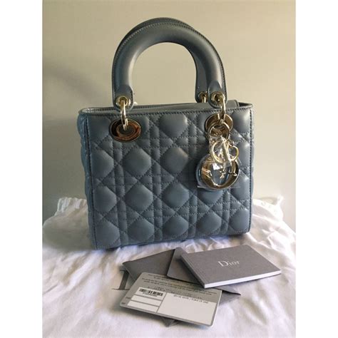 lady dior cloud blue|medium lady dior bag price.